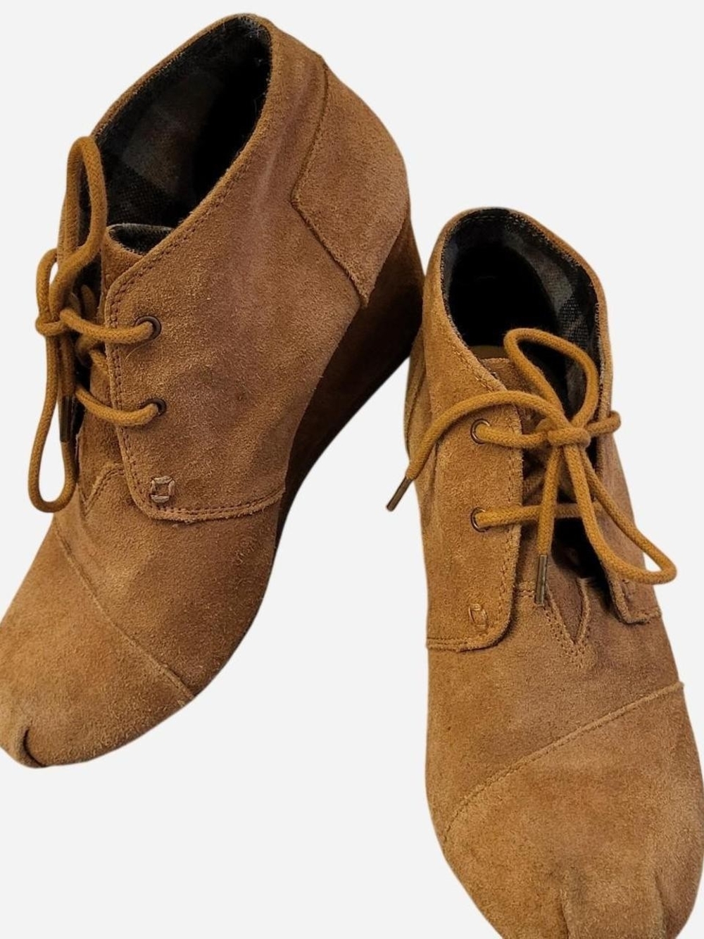 BOBS from Skechers Brown Suede Lace-Up Ankle Boots